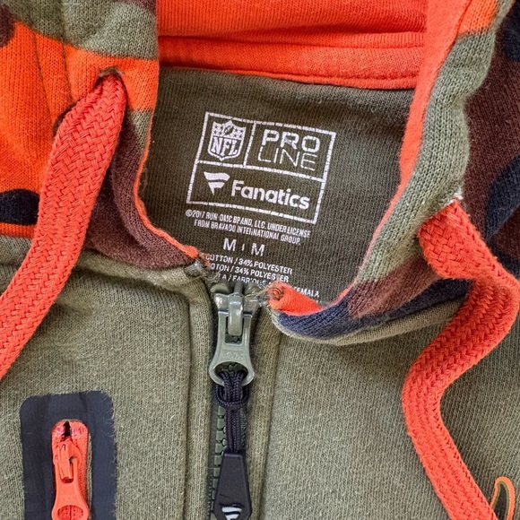 NFL Vikings Camouflage Zip up Sweatshirt for Ultimate Team Spirit - Picture 2 of 7